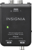 Insignia™ - Optical/Coaxial Digital-to-Analog Converter - Black
